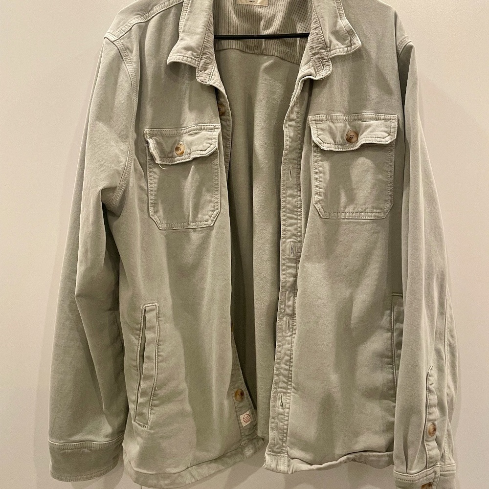Sage Green Overshirt, Mens L